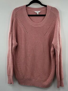 3For$20 Time and Tru Cozy Pink Knit Sweater size XXXL